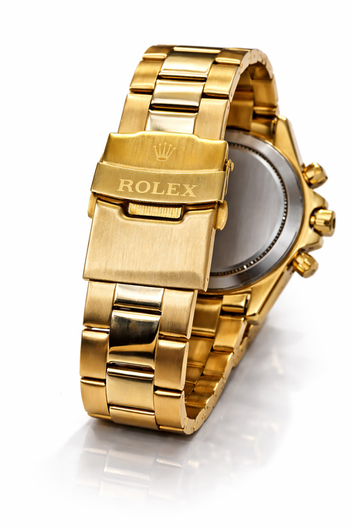 Men’s (Rolex style)Gold Chronograph Watch with Rotating Bezel – Stainless Steel